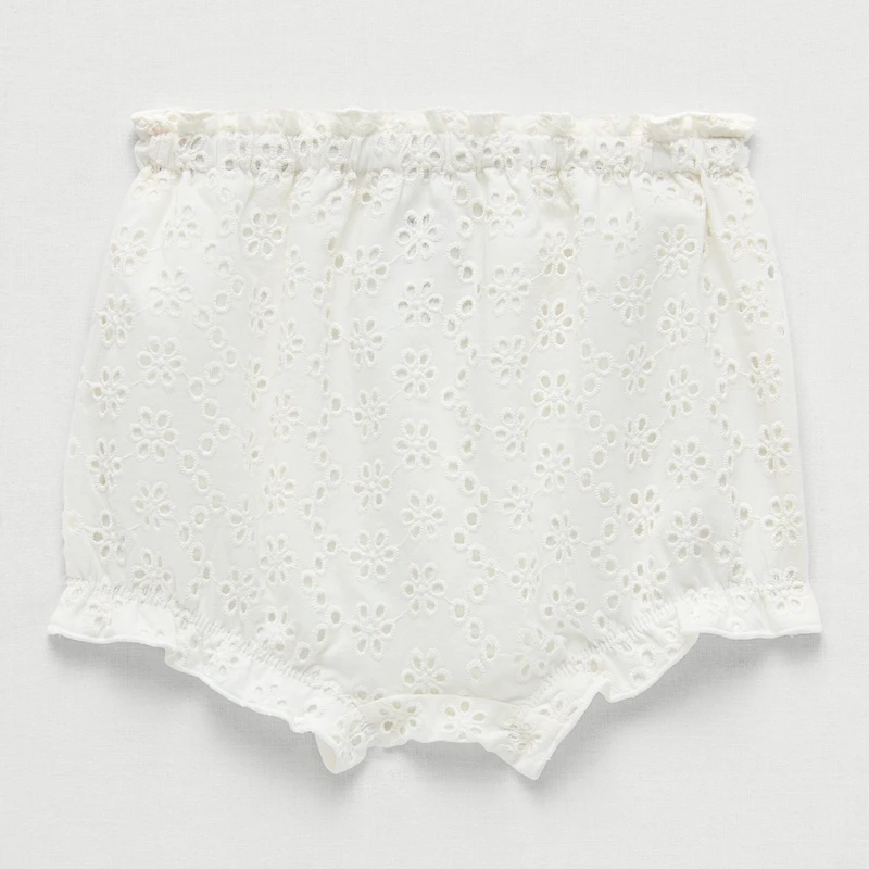 Okie Dokie Eyelet Baby Girls Pull-On Short