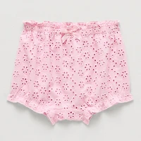Okie Dokie Eyelet Baby Girls Pull-On Short