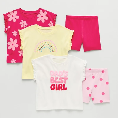 Okie Dokie Toddler & Little Girls 5-pc. Short Set
