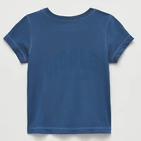 Okie Dokie Toddler Girls Easy-on + Easy-off Sensory Friendly Round Neck Short Sleeve Adaptive Regular Fit Graphic T-Shirt