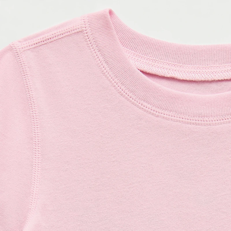 Okie Dokie Toddler Girls Easy-on + Easy-off Sensory Friendly Round Neck Short Sleeve Adaptive Regular Fit Graphic T-Shirt