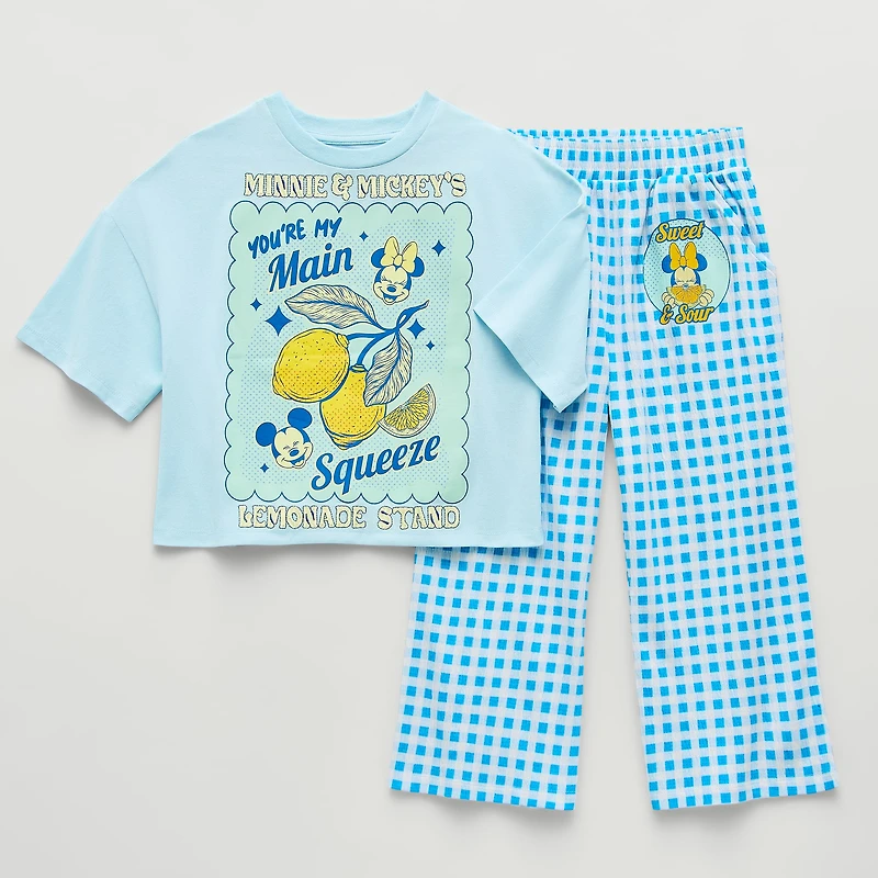 Disney Collection Girls Minnie Mouse 2-pc. Pant Set