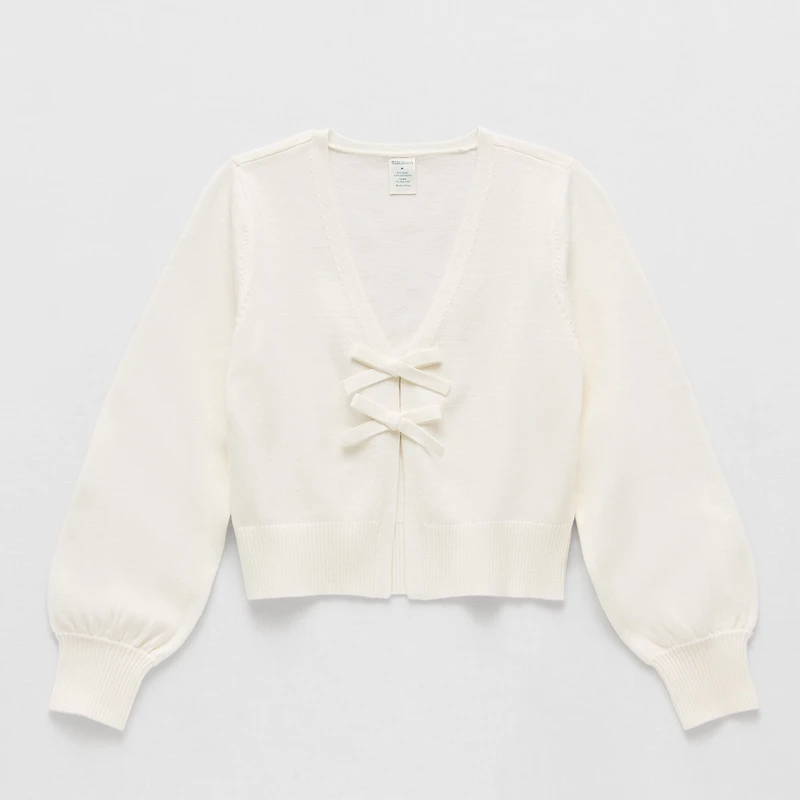 Thereabouts Little & Big Kid Girls V Neck Long Sleeve Cardigan