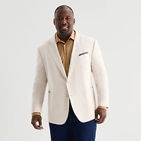 Stafford Linen Cotton Mens Big and Tall Classic Fit Linen Sport Coat