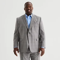 Stafford Coolmax All Season Ecomade Mens Classic Fit Plaid Big and Tall Suit Jacket