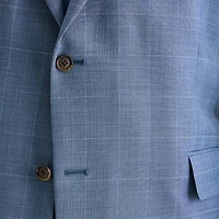 Stafford Coolmax All Season Ecomade Mens Regular Fit Plaid Big and Tall Suit Jacket