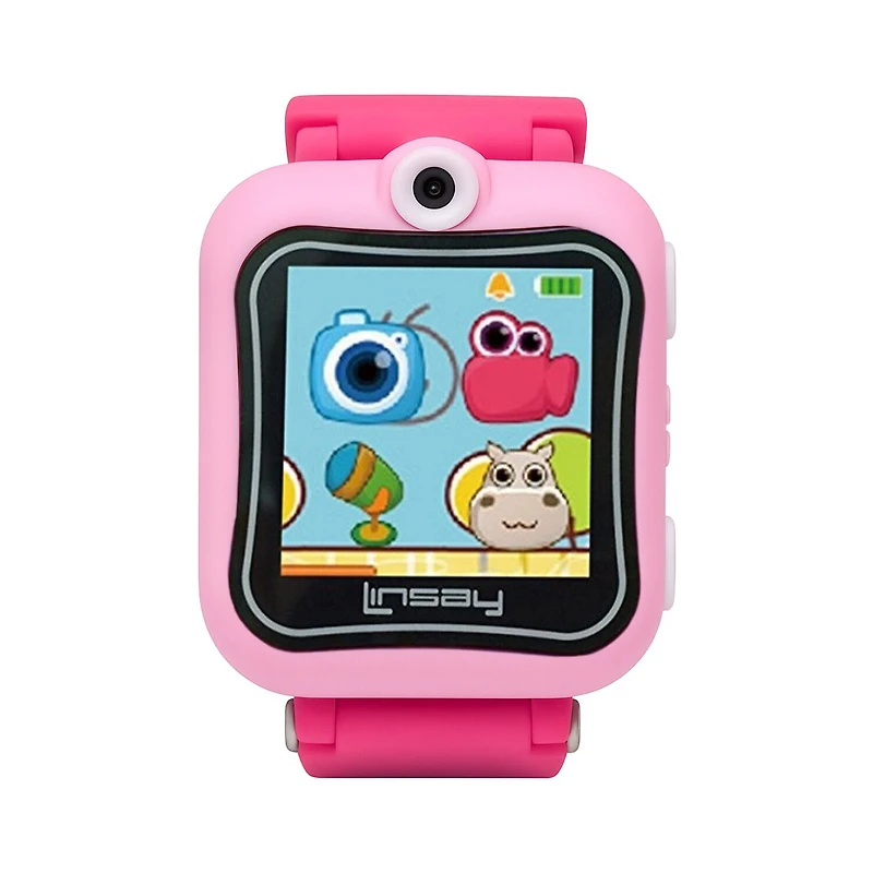 Linsay 1.5 Kids Pink Smart Watch With Bag