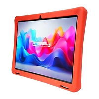 LINSAY® 10.1 Octa Core 128Gb Android 15 Tablet Kids Red Back