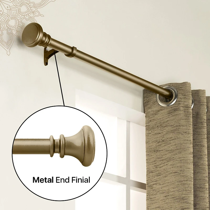 Deco Window Soft Gold Program 1 IN Curtain Rod