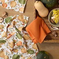 Martha Stewart Autumn Harvest Pumpkins 3-pc. Kitchen Towel Set