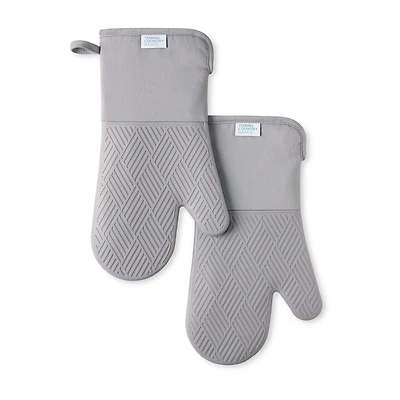 Town and Country Basketweave Antimicrobial 2-pc. Oven Mitt Set