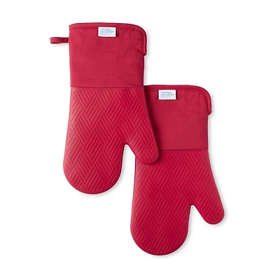 Town and Country Basketweave Antimicrobial 2-pc. Oven Mitt Set