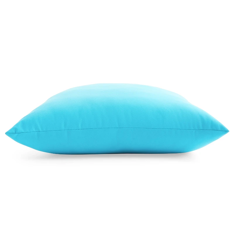 Outdoor Oasis 20"X 20" Horizon Turquoise Square Throw Pillow