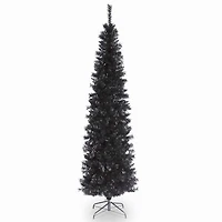 National Tree Co. Black Tinsel 6 Foot Christmas Tree
