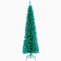 National Tree Co. Turquoise Tinsel 6 Foot Christmas Tree