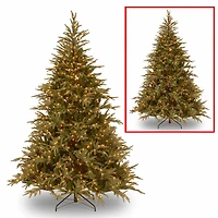 National Tree Co. Frasier Grande Hinged 6 Foot Pre-Lit Fir Christmas Tree