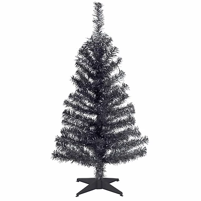 National Tree Co. Black Tinsel 3 Foot Christmas Tree