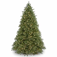 National Tree Co. Jersey Fraser Fir Hinged 7 1/2 Foot Pre-Lit Fir Christmas Tree