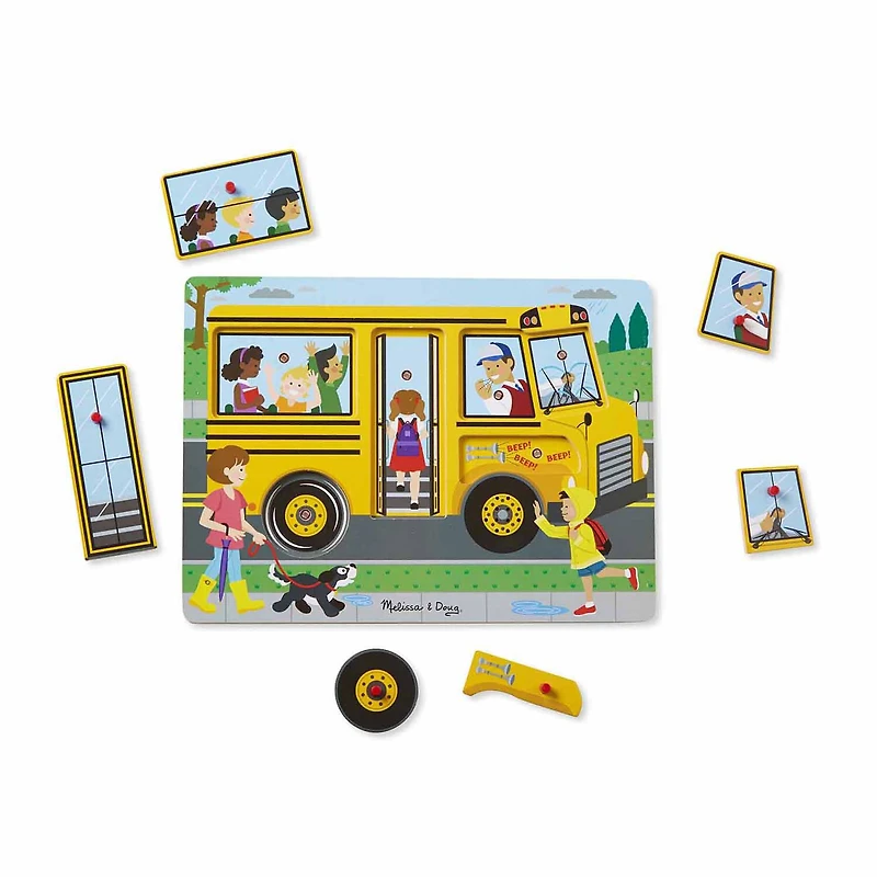 Melissa & Doug The Wheels On The Bus Sound 6-pc. Puzzle