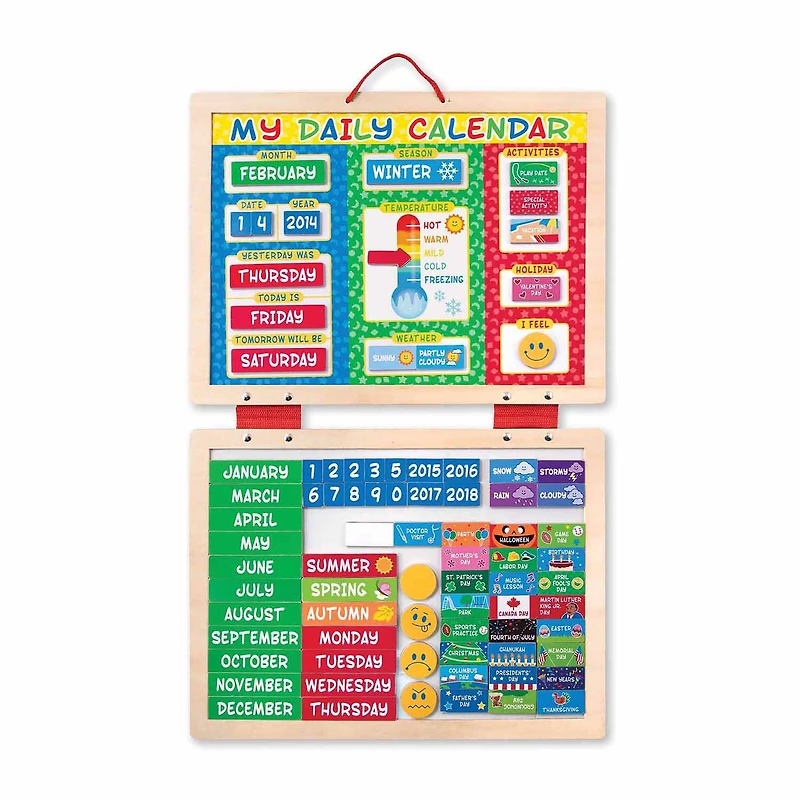 Melissa & Doug My First Daily Magnetic Calendar Interactive Toy