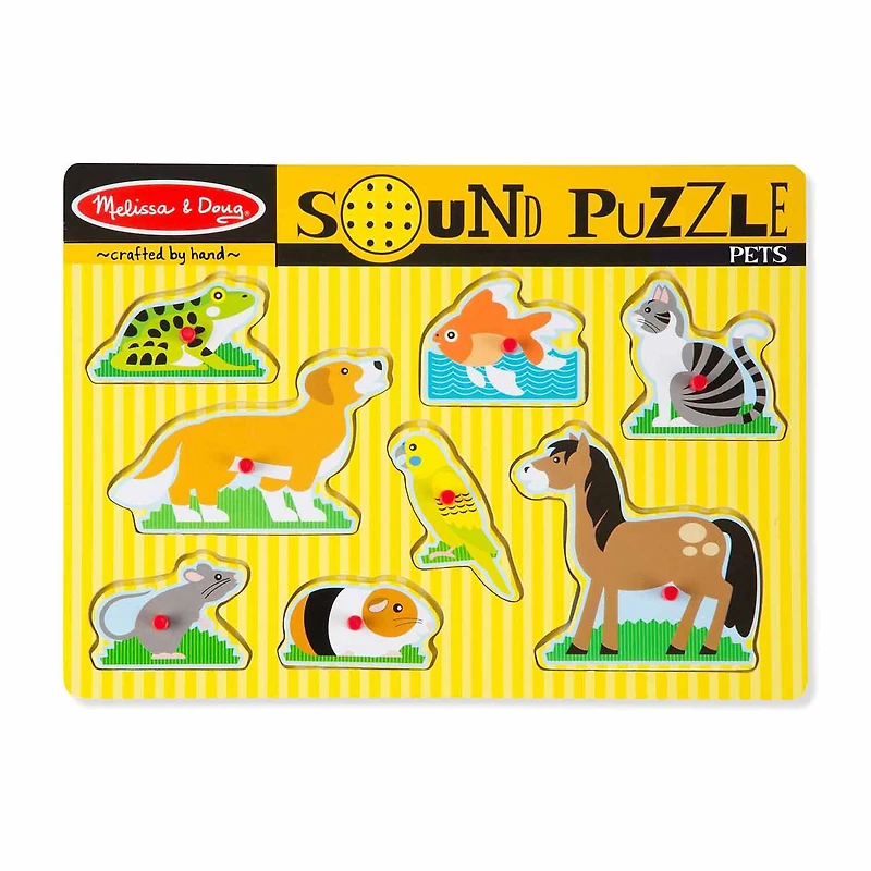Melissa & Doug Pets Sound 9-pc. Non-Toxic Puzzle