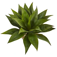 Agave Artificial Plant in Glazed Clay Pot