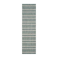 Safavieh Courtyard Collection Major Stripe Indoor/Outdoor Runner Rug