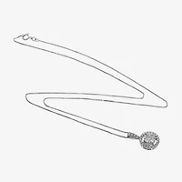 Womens 1/2 CT. T.W. Natural White Diamond 14K or Yellow Gold Round Pendant Necklace