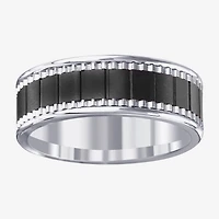 Mens 7MM Ceramic Wedding Band
