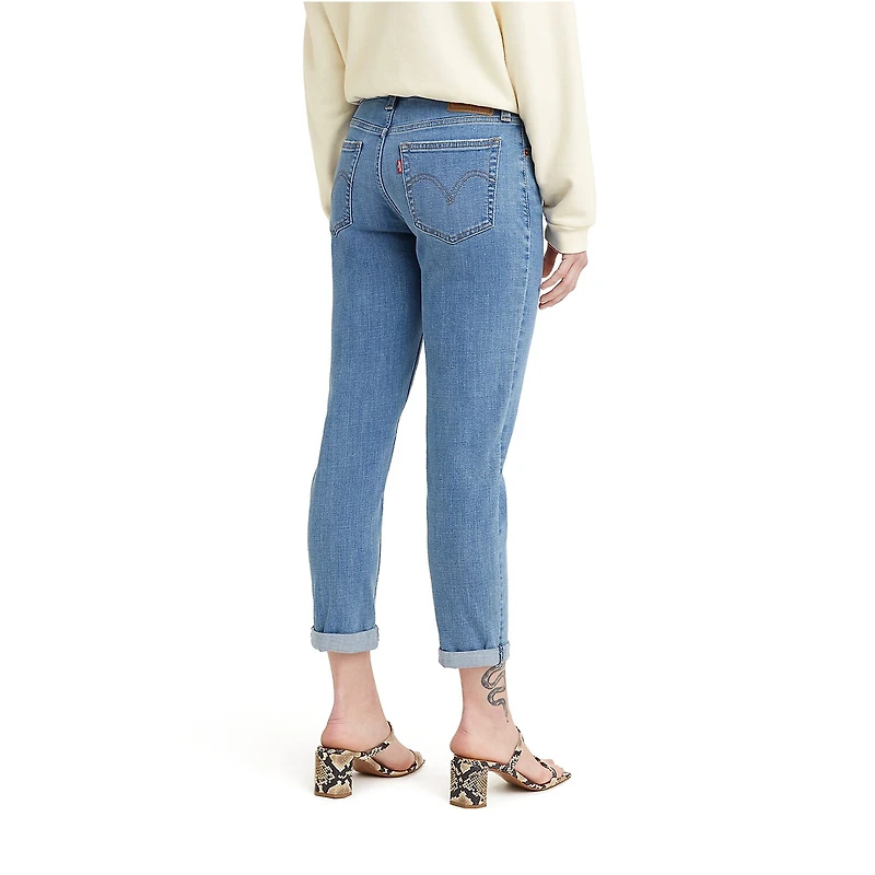Levi's® Womens Mid Rise Relaxed Fit Tapered Leg Boyfriend Jean