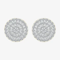 1/2 CT. T.W. Natural White Diamond 10K Gold 10.5mm Stud Earrings