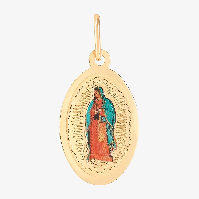 Unisex Adult 14K Gold Oval Pendant