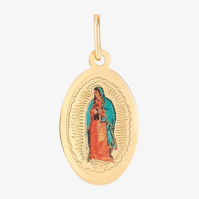Unisex Adult 14K Gold Oval Pendant