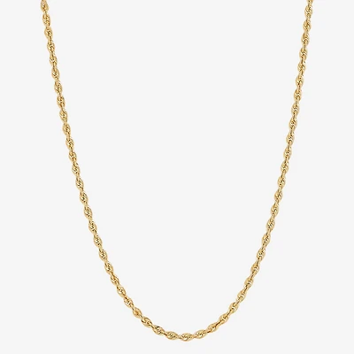 Girls 14K Gold 13 Inch Rope Chain Necklace