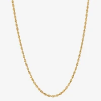 Girls 14K Gold 13 Inch Rope Chain Necklace