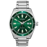 Citizen Brycen Mens Silver Tone Stainless Steel Bracelet Watch Aw1598-70x