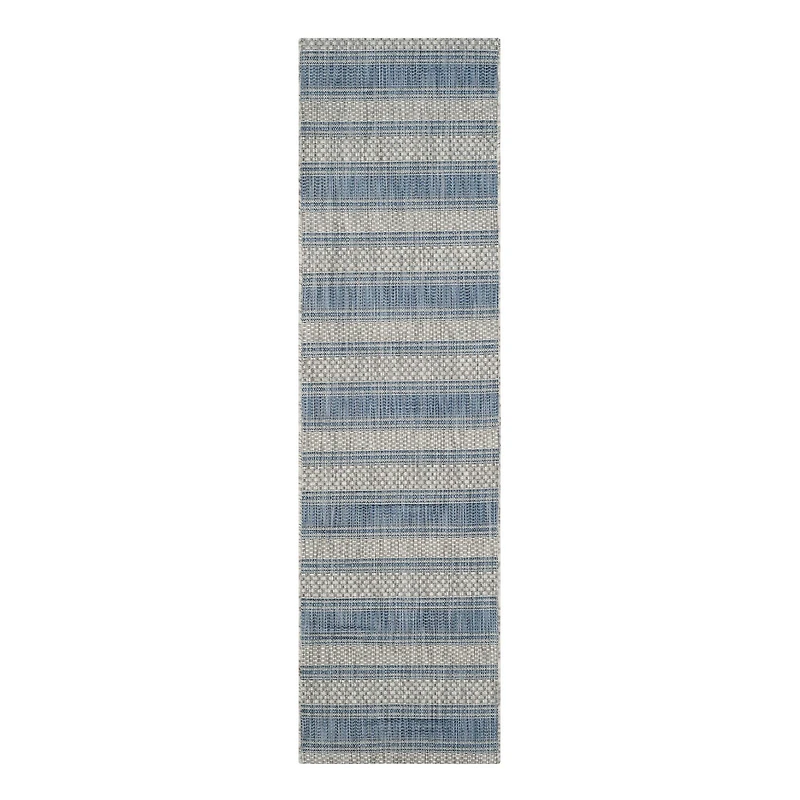 Safavieh Courtyard Collection Jessy Stripe Indoor/Outdoor Runner Rug