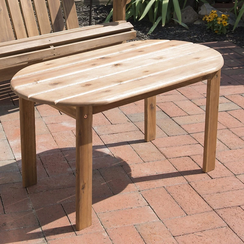 Linon Creekside Collection Adirondack Outdoor And Coffee Table