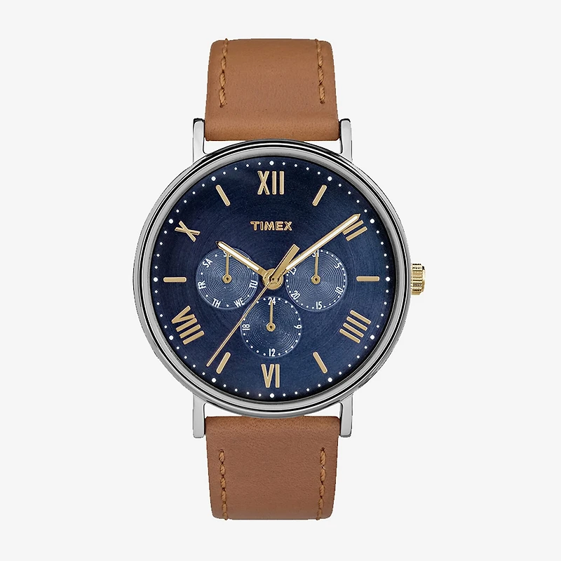 Timex Southview Unisex Adult Brown Leather Strap Watch Tw2r291009j
