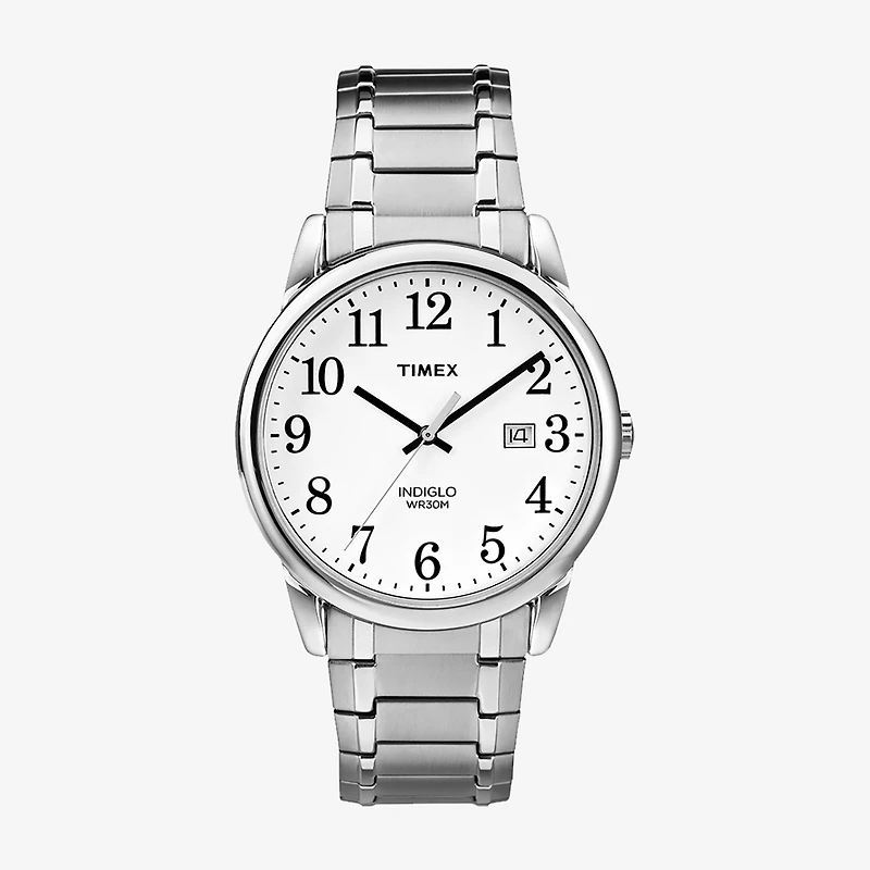 Timex Mens Silver Tone Stainless Steel Expansion Watch Tw2p81300jt