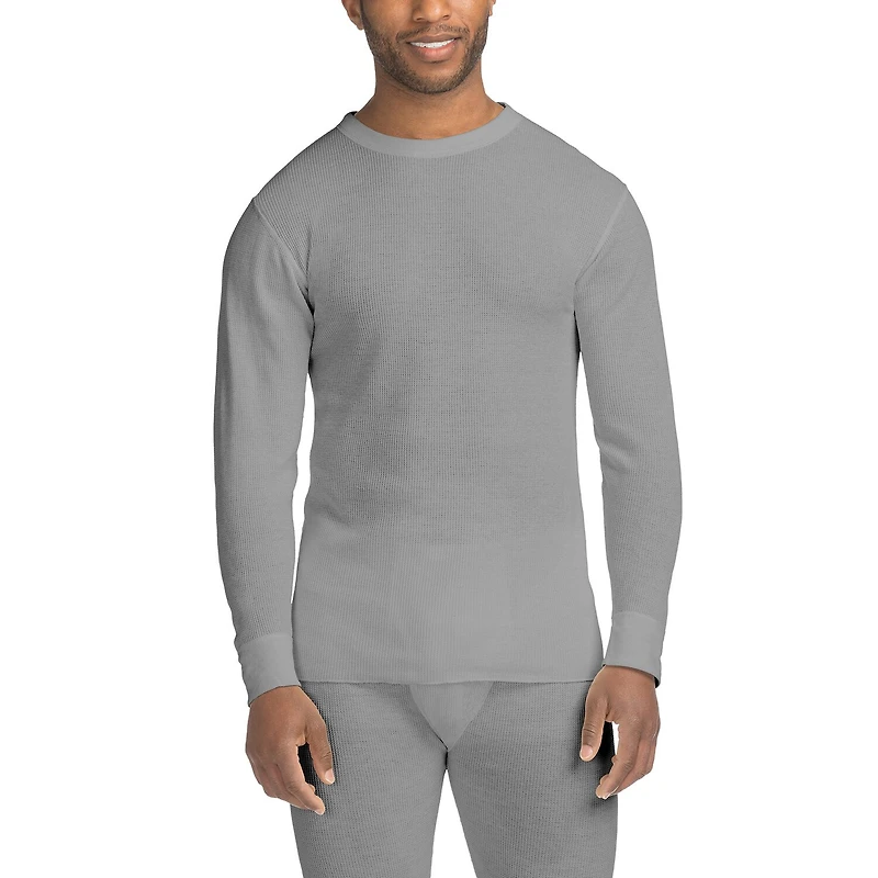 Hanes Mens Thermal Crew Neck Long Sleeve Thermal Shirt