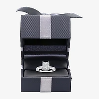 (I / I1) Womens 2 1/7 Ct. T.W. Lab Grown White Diamond 14K Gold Halo Engagement Ring