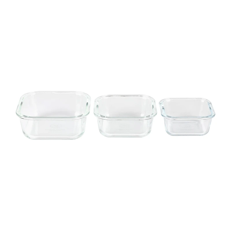 Martha Stewart Hadsell 6-pc. Square Glass Storage Containers