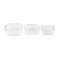 Martha Stewart Hadsell 6-pc. Square Glass Storage Containers