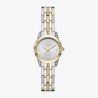 Geneva Womens Crystal Accent Two Tone Bracelet Watch Fmdjm220