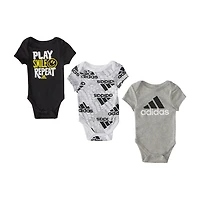 adidas Baby Boys 3-pc. Short Sleeve Bodysuit