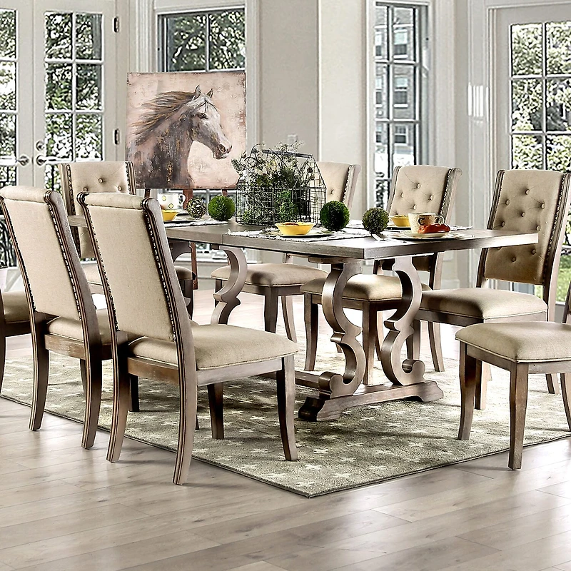 Furniture of America™ Alvarada Rectangular Wood-Top Dining Table