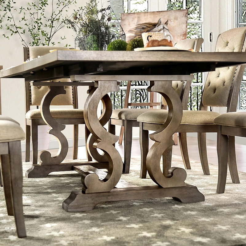 Furniture of America™ Alvarada Rectangular Wood-Top Dining Table