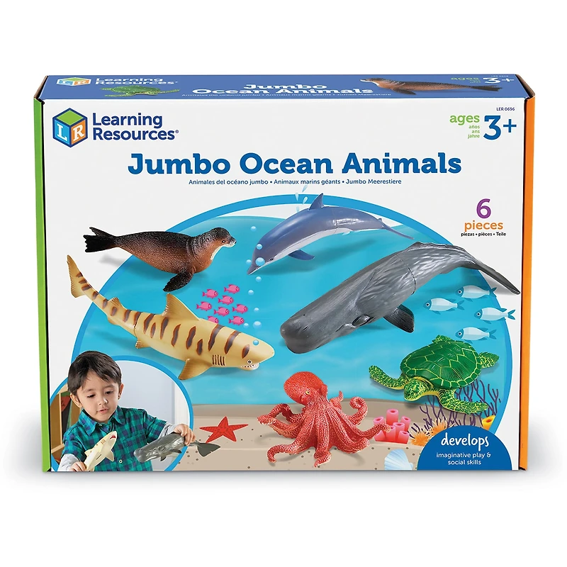 Learning Resources Jumbo Jungle Animals Discovery Toy