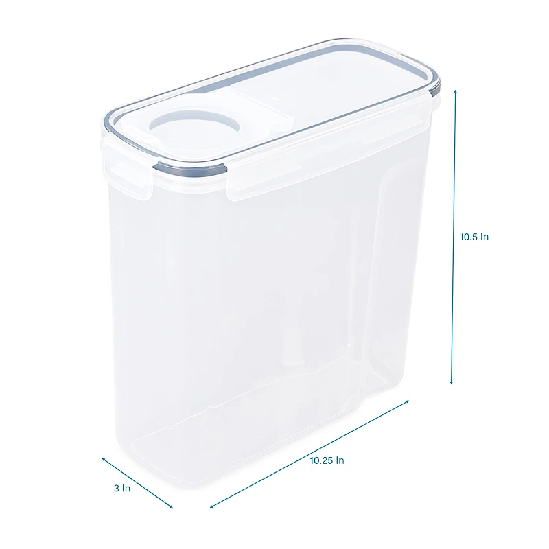 Home Expressions Acrylic 6.6 Qt Cereal Food Container